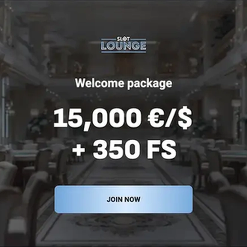 SlotLounge Casino welcome banner SlotLounge Casino welcome banner